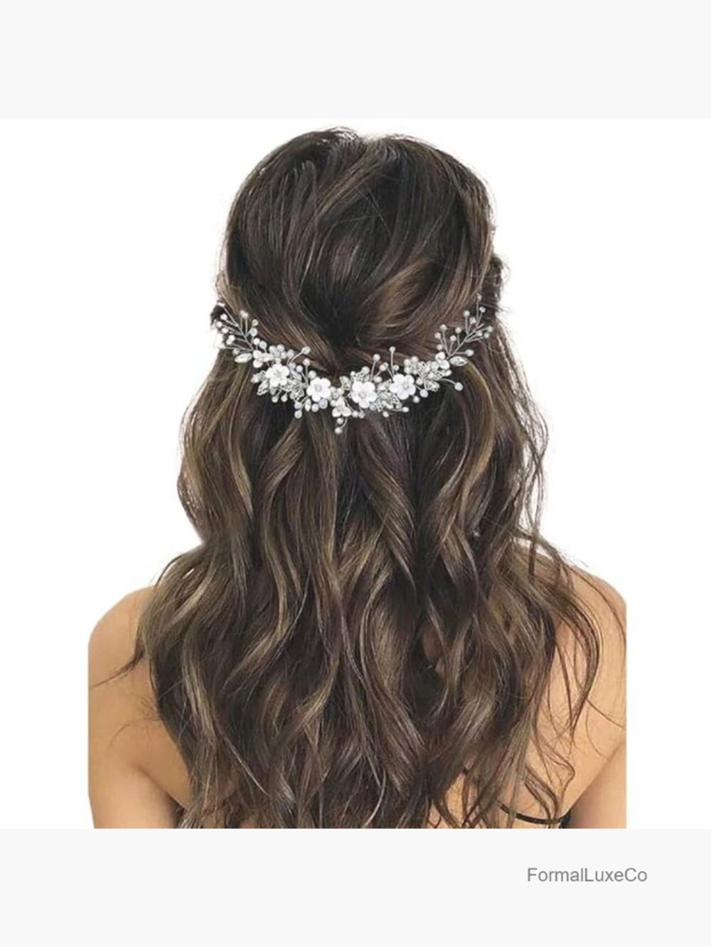 Wedding Hair Vine Crystal Pearl Bridal Headpiece Hair Accessories